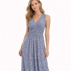 EUC Women's Spense Maxi Dress Size M Blue Sleeveless